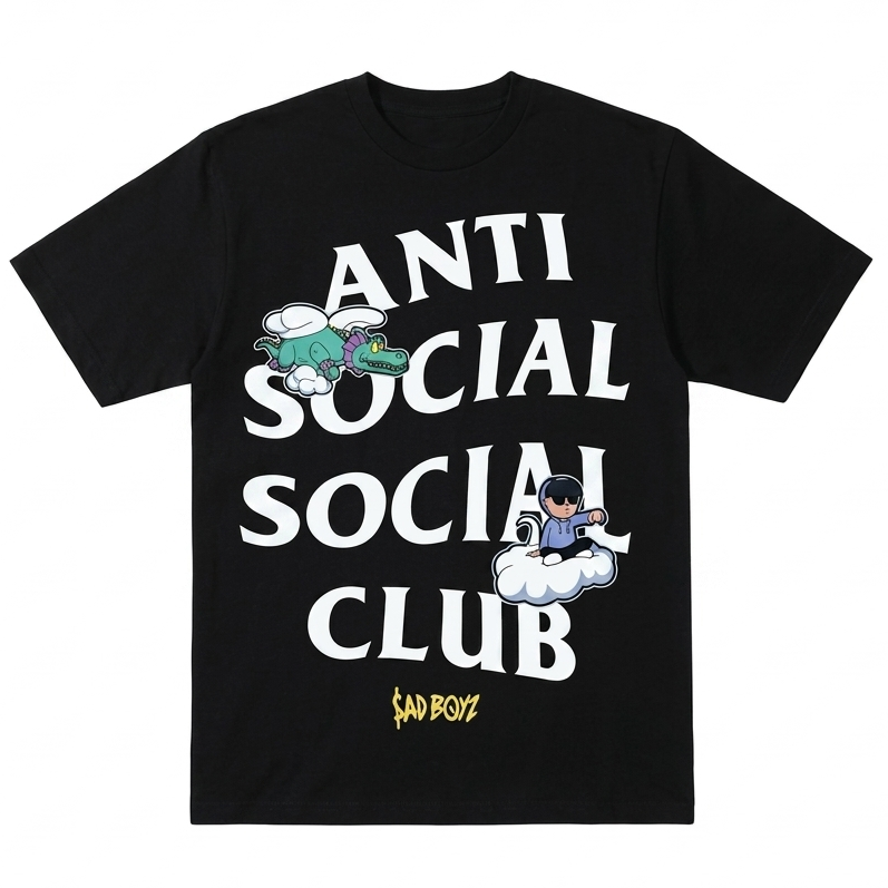 Playera Anti social  × Sad boyz