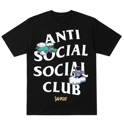Playera Anti social  × Sad boyz