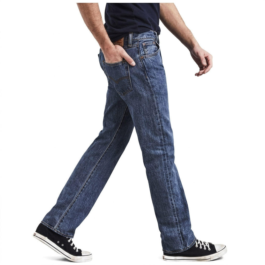 Levi's 501 low-rise blue jeans