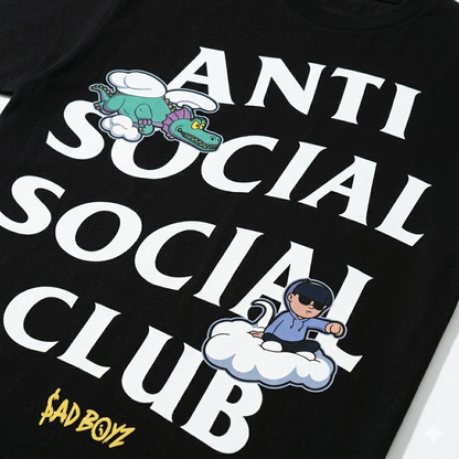 Playera Anti social  × Sad boyz